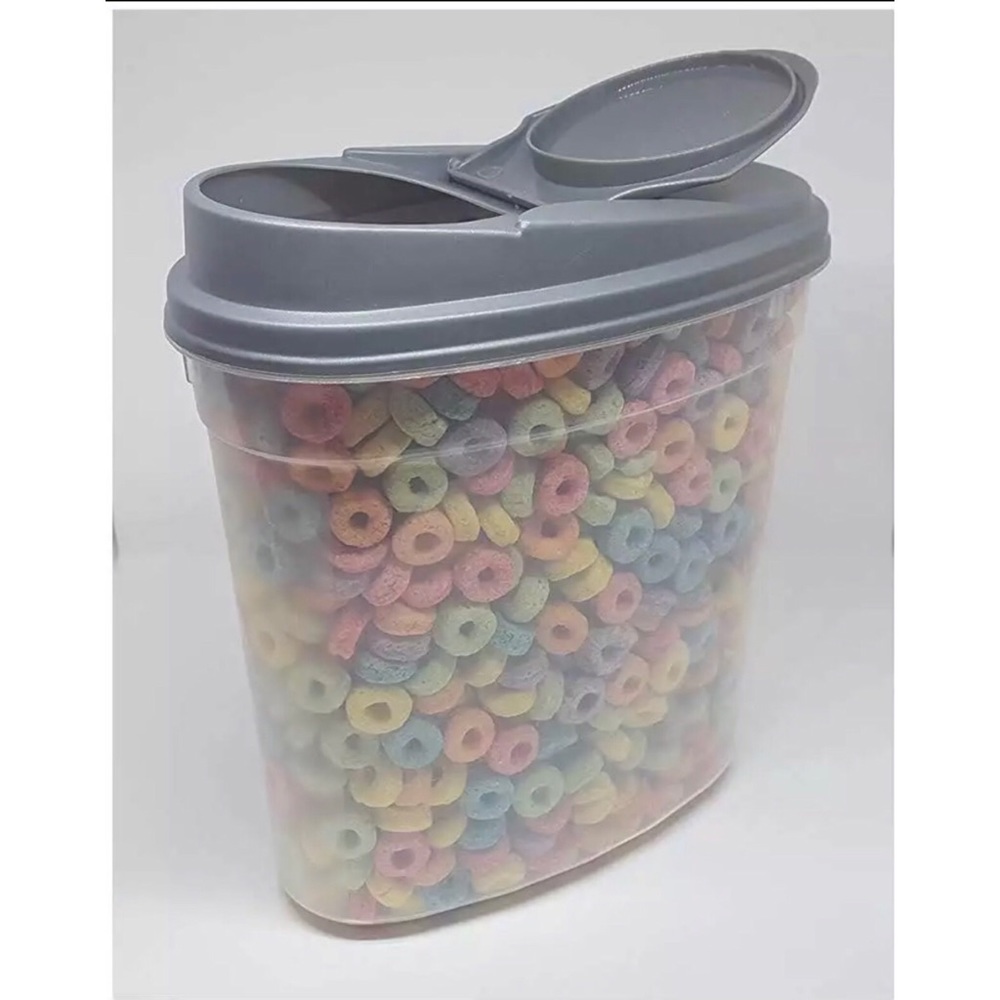 Lot 2 Oval Cereal Storage food Containers